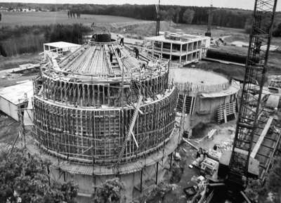 Klärwerk im Bau