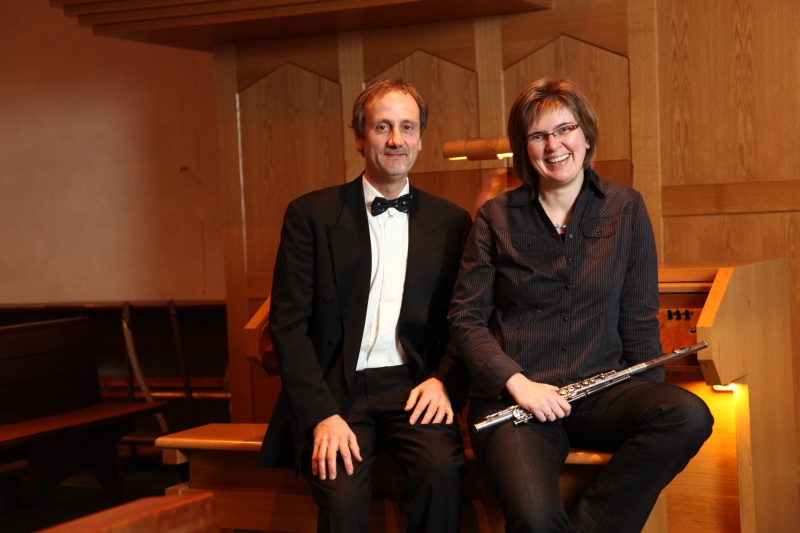 Andrea Will (Flöte) und Hans-André Stamm (Orgel) 