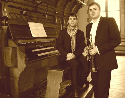 Toni Fehse (Trompete, Dresden) und Jonas Wilfert (Orgel, Berlin)