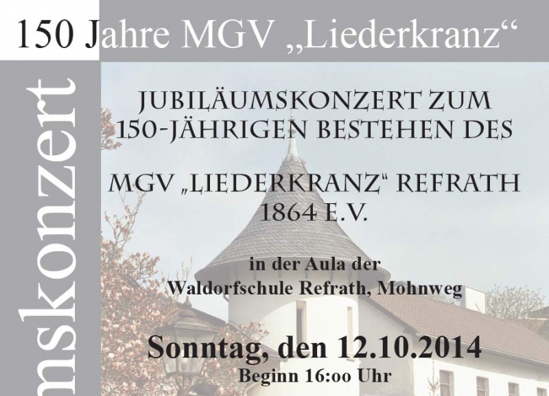 Jubiläumskonzert MGV Liederkranz