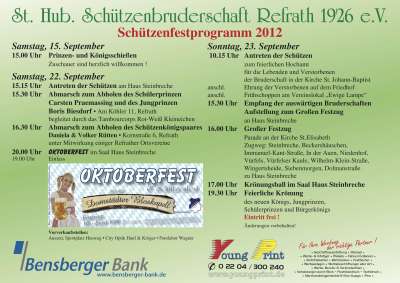 Schützenfest 2012 Programm