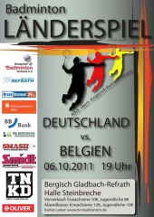 Plakat Länderspiel Deutschlan Belgien