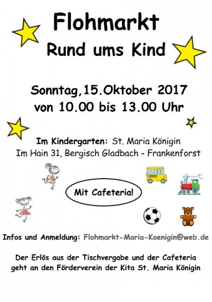 Herbstflohmarkt Plakat 2017